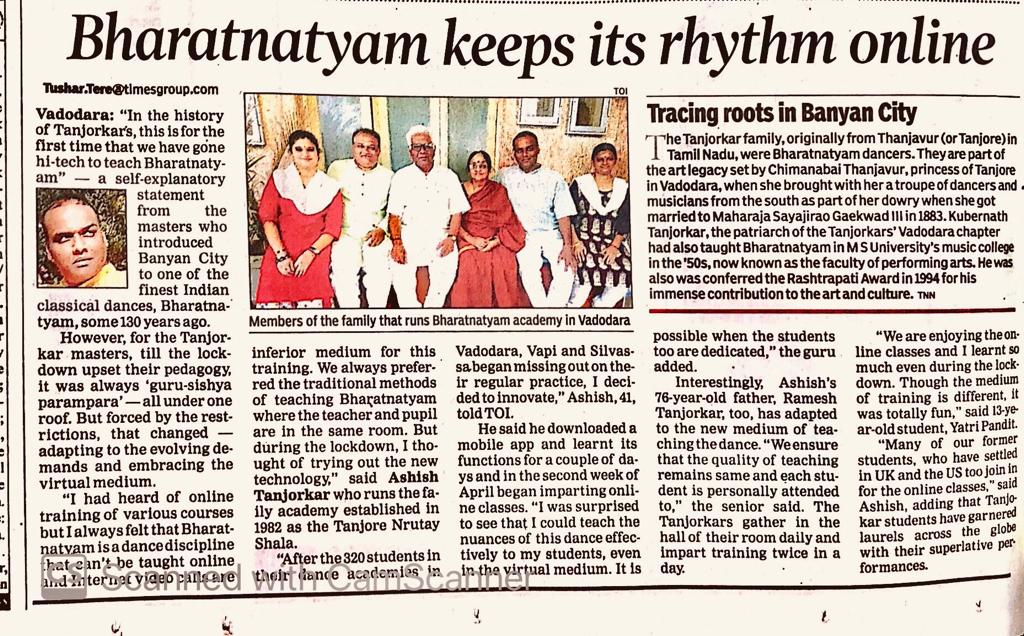 Our news coverage in Today’s Times of India (Gujarat)