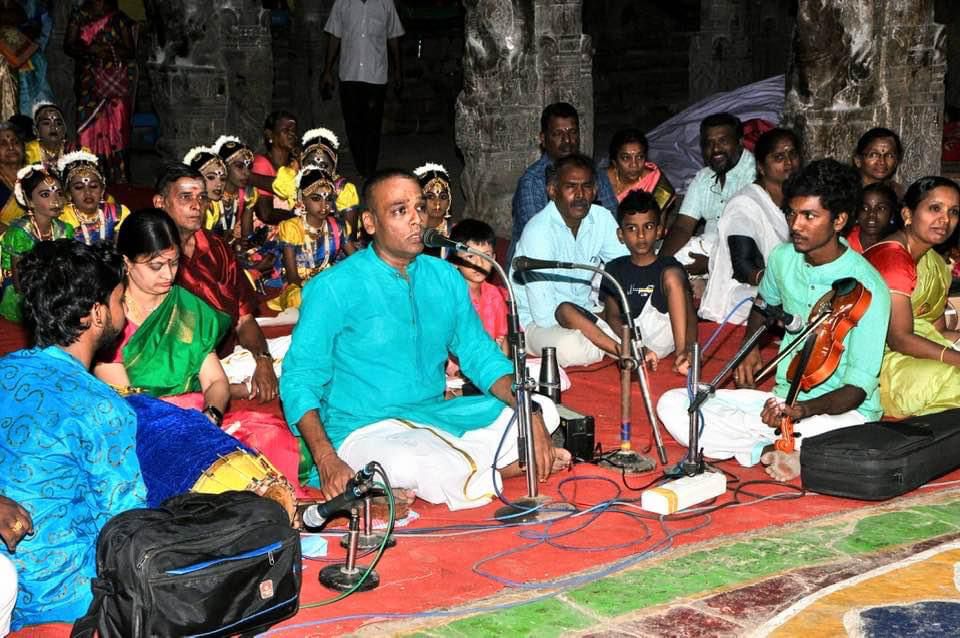 My performance at Thiruvaiyaru temple, Tamilnadu during Shivaratri Natyanjali Festival 2024